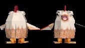 Vtuber Rakkun con botarga de pollo de PS1